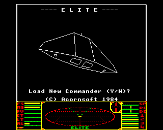 Elite Start Screen